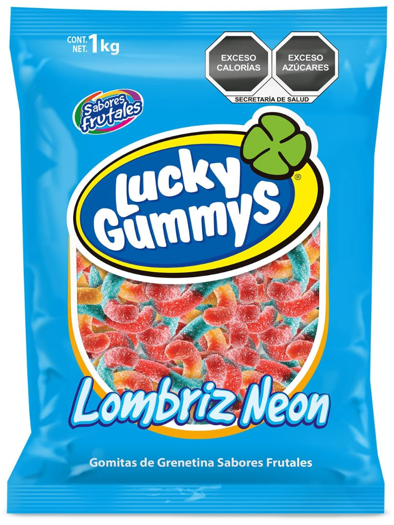 Lombiz Neón 1 kg Lucky Gummies