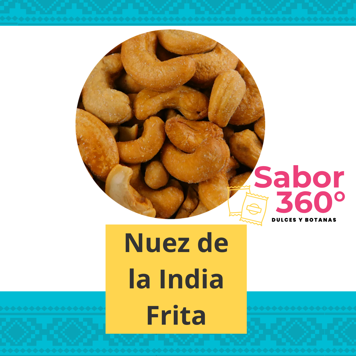 Nuez de la India Frita 1 kg Sabor 360