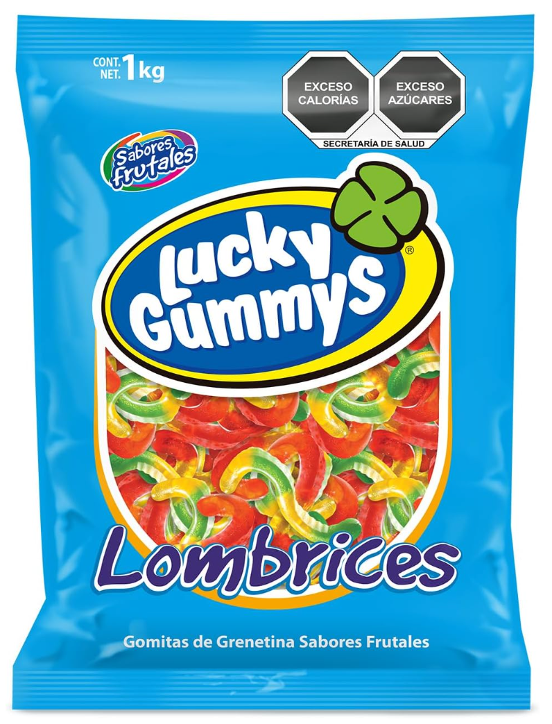 Lombrices 1 kg Lucky Gummies