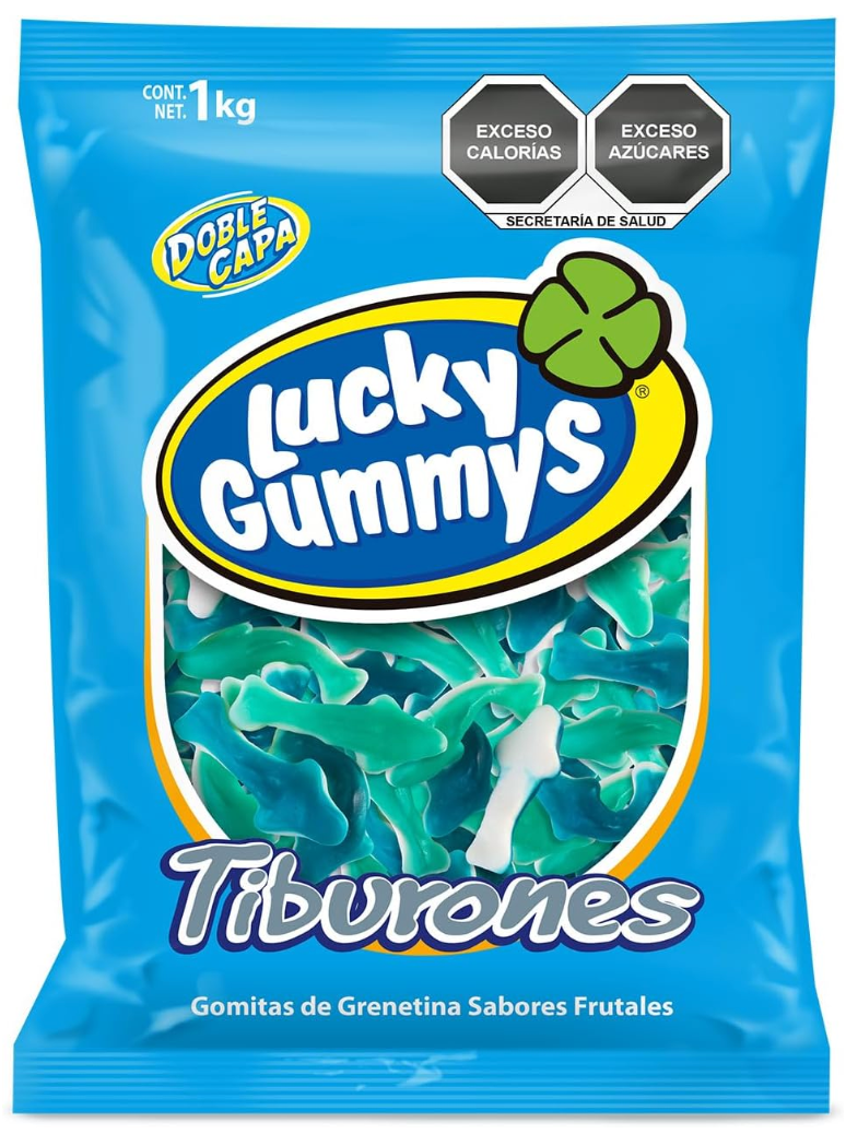 Tiburones 1 kg Lucky Gummies