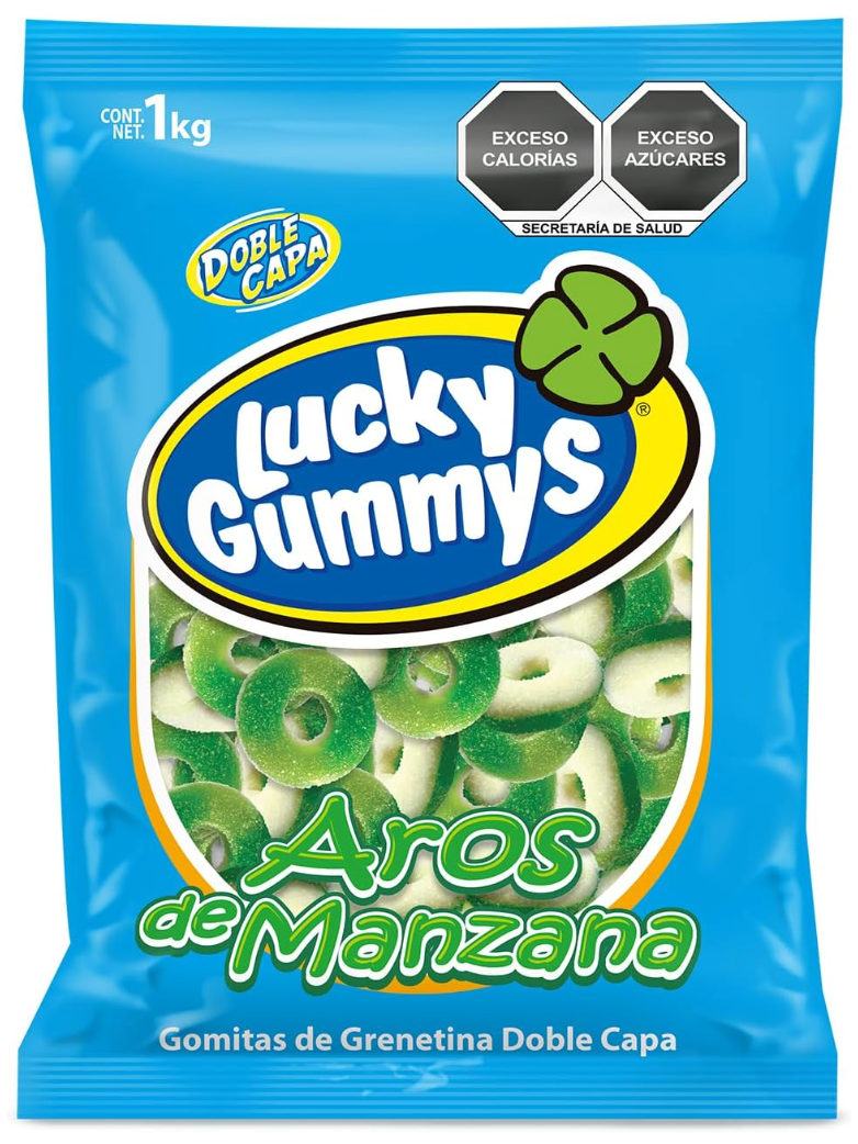 Aros de Manzana 1 kg Lucky Gummies