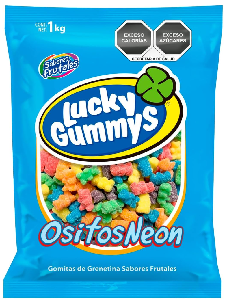 Ositos Neón 1 kg Lucky Gummies