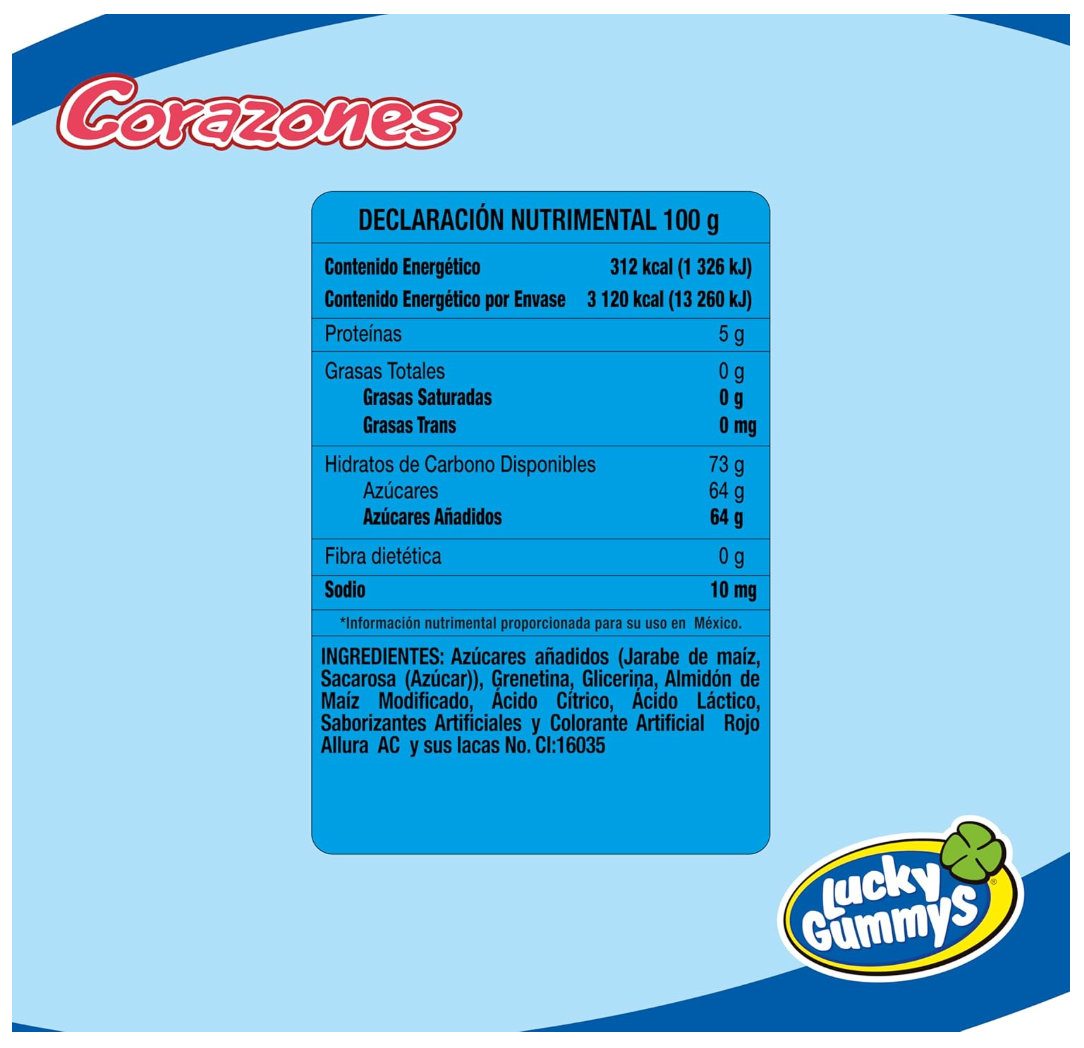 Corazones 1 kg Lucky Gummies