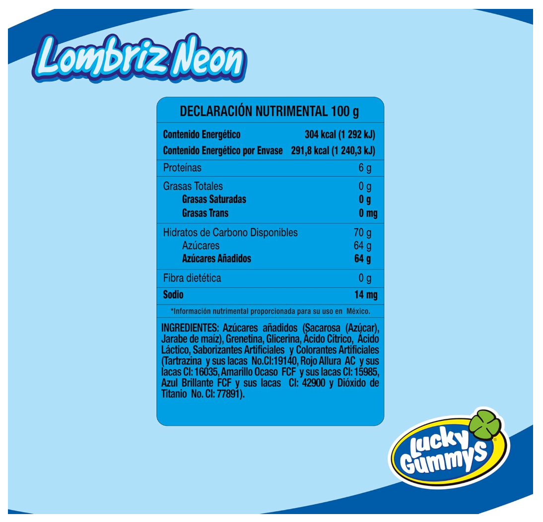 Lombiz Neón 1 kg Lucky Gummies
