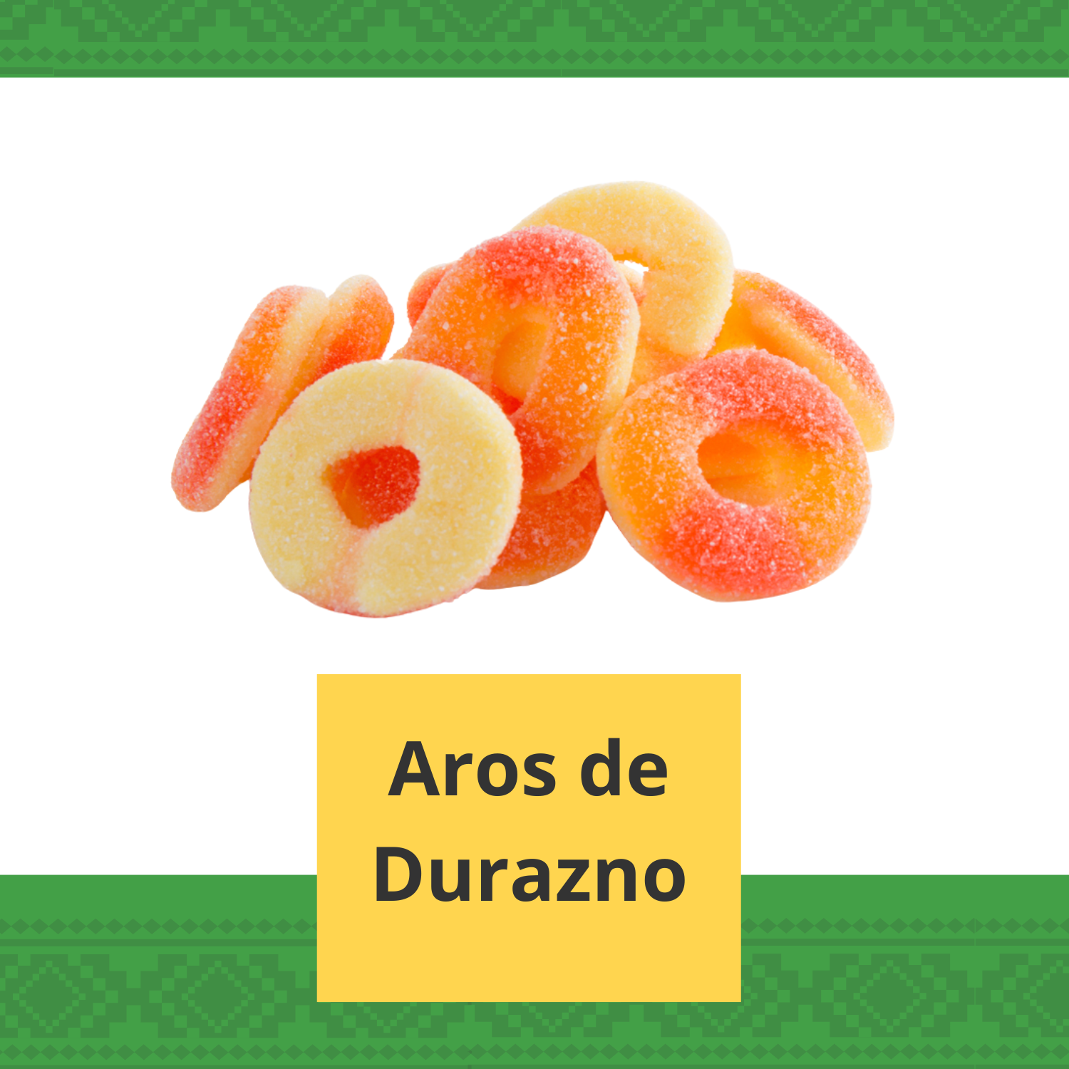 Aros de Durazno 1 kg Lucky Gummies