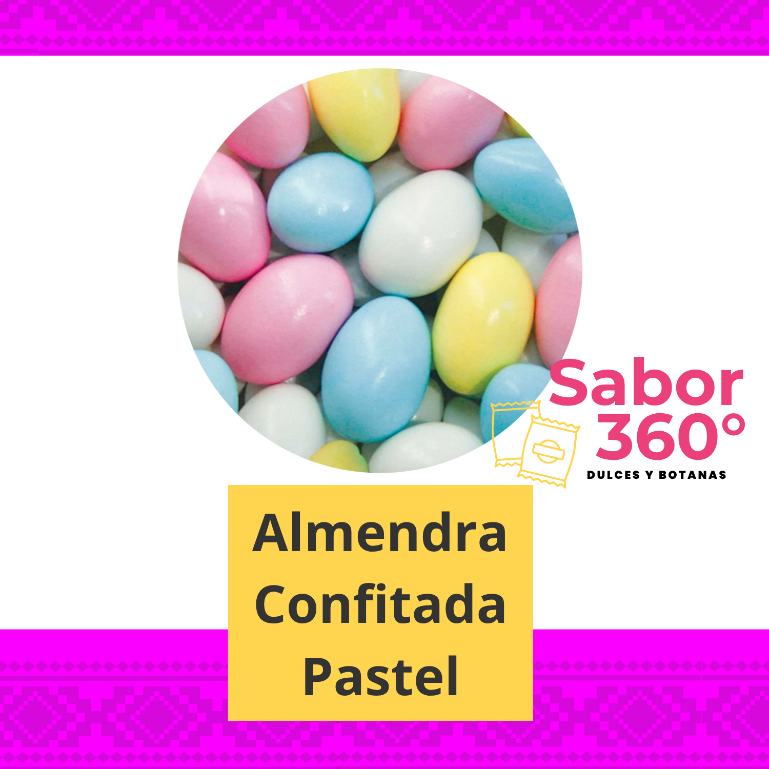Almendra Confitada Pastel 1 kg Sabor 360